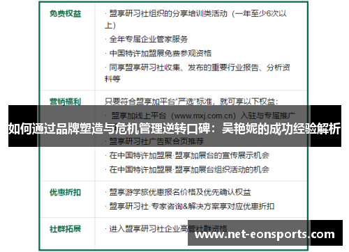 如何通过品牌塑造与危机管理逆转口碑：吴艳妮的成功经验解析